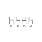 dimensioni sedia nancy grattoni | garden peticca shop online